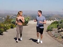 Cherie Deville seduces her training partner during their workout
