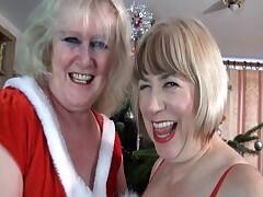 It was Christmas Eve an My Friend Claire and I were waiting for Santa we were feeling Hot and Horny and couldnt keep our hands off of each other and were soon hard at it next thing we heard Santas bells and decided it was time to empty his Sack.Speedy  xxx