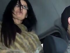 MatureVan video Small penis young boy gets fucked by horny GILF in the van